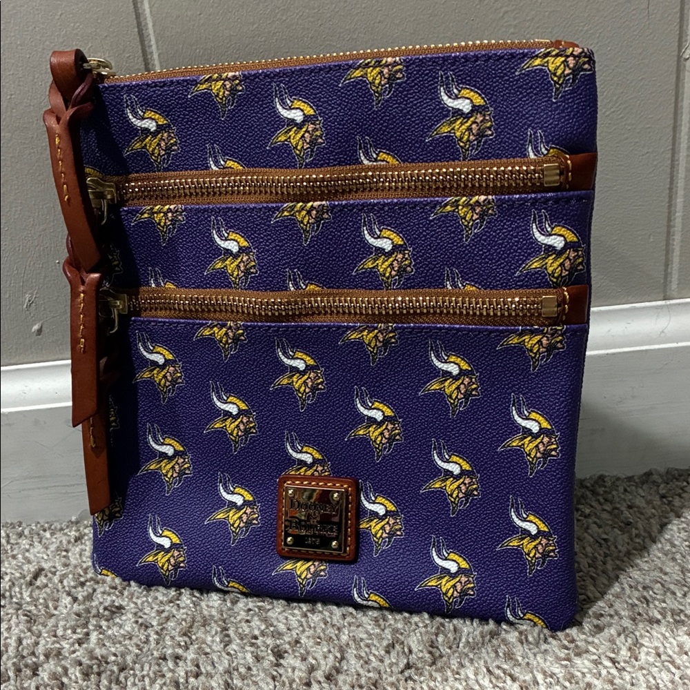 Dooney & Bourke Minnesota Vikings Triple Zip Crossbody